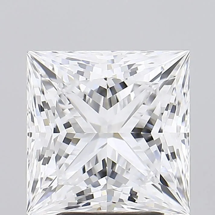 3.53ct Princess Lab Grown Diamond (Colour D, Clarity FL, Cut EX, IGI Certified)