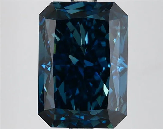 3.53ct Radiant Lab Grown Diamond (Colour Fancy Deep Blue, Clarity VS1, IGI Certified)
