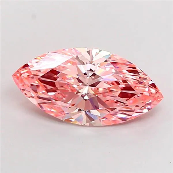 3.54ct Marquise Lab Grown Diamond (Colour Fancy Vivid Pink, Clarity VS1, IGI Certified)
