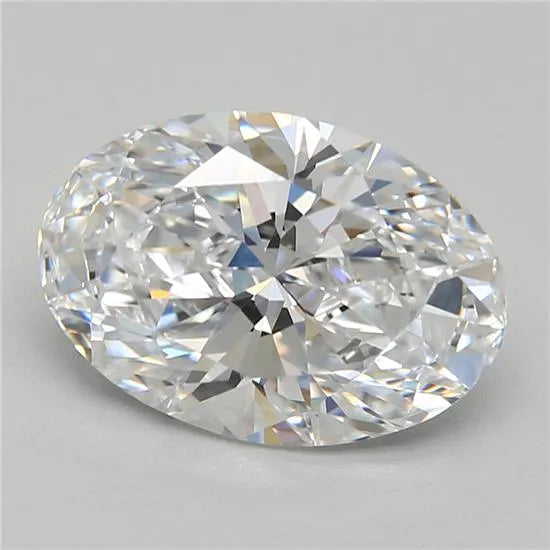 3.54ct Oval Lab Grown Diamond (Colour D, Clarity IF, GIA Certified)