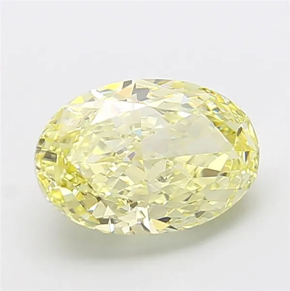 3.54ct Oval Lab Grown Diamond (Colour Fancy Yellow, Clarity VS1, IGI Certified)