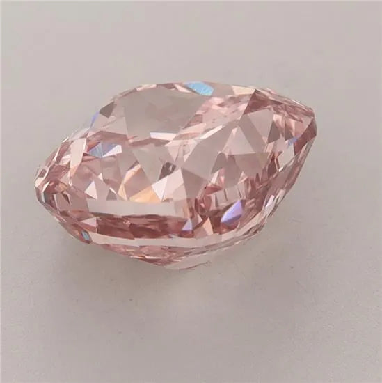 3.55ct Cushion brilliant Lab Grown Diamond (Colour Fancy Intense Brownish Pink, Clarity VVS2, IGI Certified)