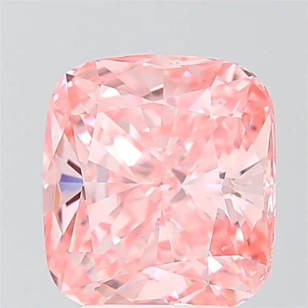 3.55ct Cushion modified Lab Grown Diamond (Colour Fancy Vivid Pink, Clarity VVS2, IGI Certified)