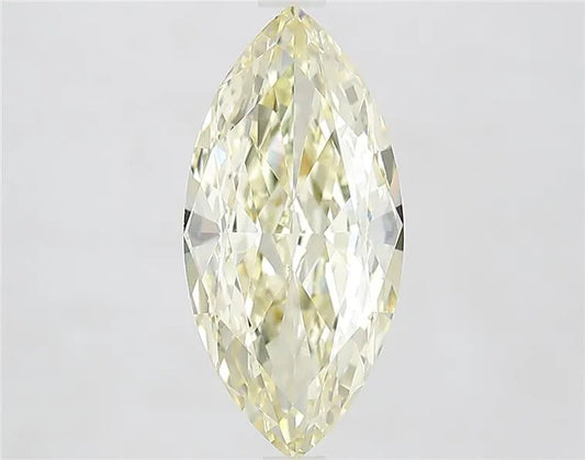 3.55ct Marquise Lab Grown Diamond (Colour Fancy Light Yellow, Clarity VVS2, IGI Certified)