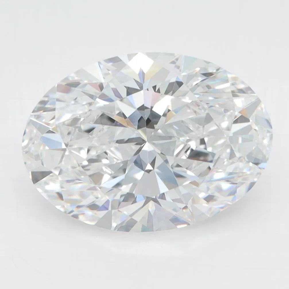 3.55ct Oval Lab Grown Diamond (Colour D, Clarity IF, IGI Certified)