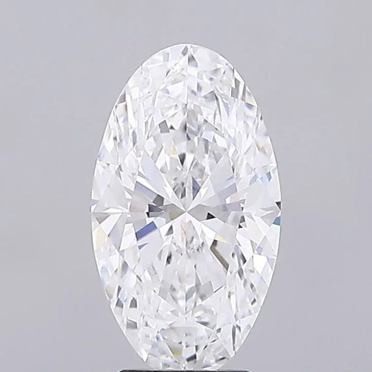 3.55ct Oval Lab Grown Diamond (Colour D, Clarity VVS2, IGI Certified)