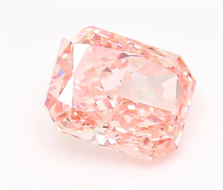 3.55ct Radiant Lab Grown Diamond (Colour Fancy Vivid Pink, Clarity VVS1, IGI Certified)
