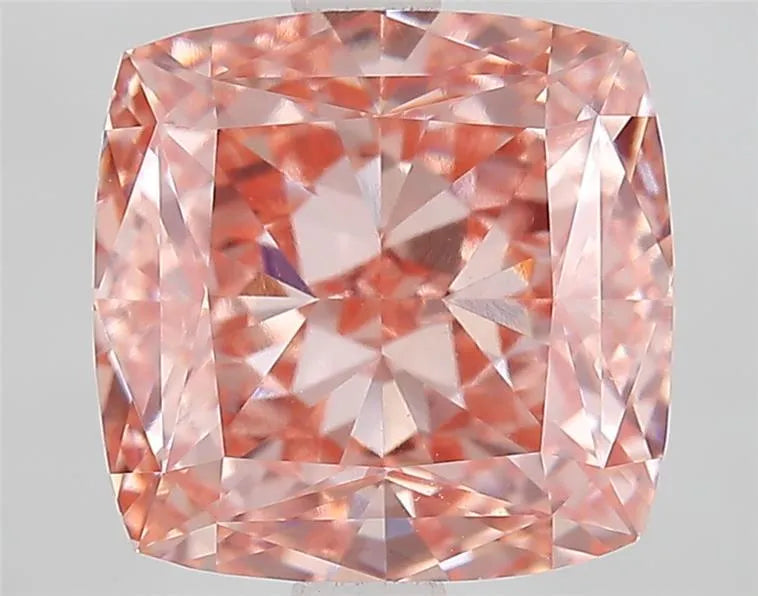 3.56ct Cushion modified Lab Grown Diamond (Colour Fancy Intense Pink, Clarity VVS2, IGI Certified)