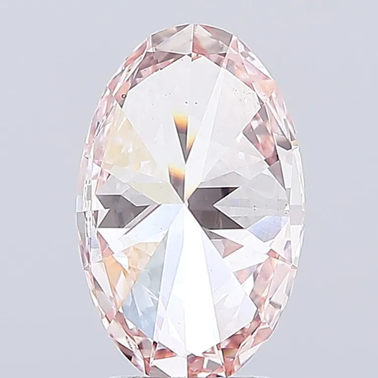 3.56ct Oval Lab Grown Diamond (Colour Fancy Intense Pink, Clarity VS2, IGI Certified)