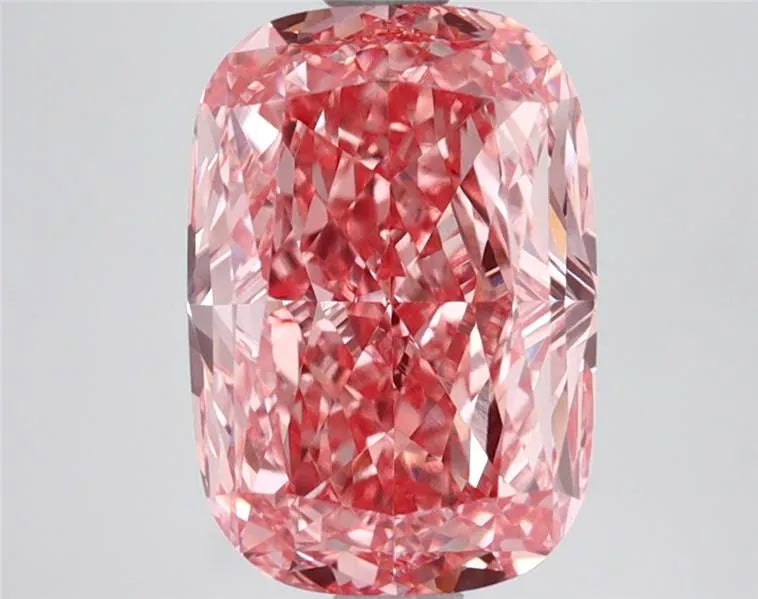 3.57ct Cushion modified Lab Grown Diamond (Colour Fancy Vivid Pink, Clarity VVS2, IGI Certified)