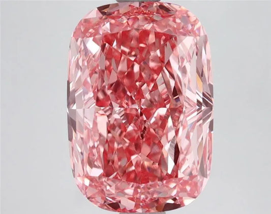 3.57ct Cushion modified Lab Grown Diamond (Colour Fancy Vivid Pink, Clarity VVS2, IGI Certified)
