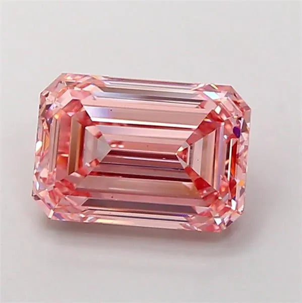3.57ct Emerald Lab Grown Diamond (Colour Fancy Vivid Pink, Clarity VS1, IGI Certified)