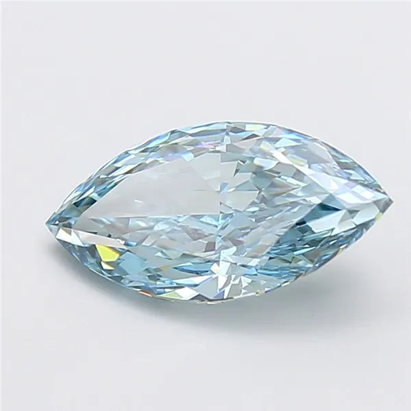 3.57ct Marquise Lab Grown Diamond (Colour Fancy Intense Greenish Blue, Clarity VVS2, IGI Certified)