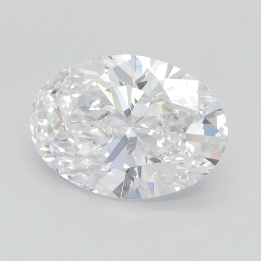 3.57ct Oval Lab Grown Diamond (Colour D, Clarity VVS1, GIA Certified)