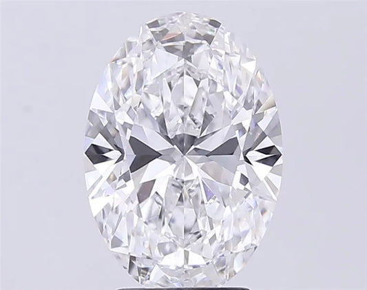 3.57ct Oval Lab Grown Diamond (Colour E, Clarity VVS2, GIA Certified)