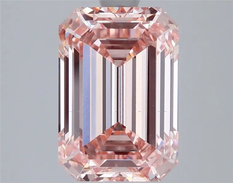 3.58ct Emerald Lab Grown Diamond (Colour Fancy Intense Pink, Clarity VS1, IGI Certified)