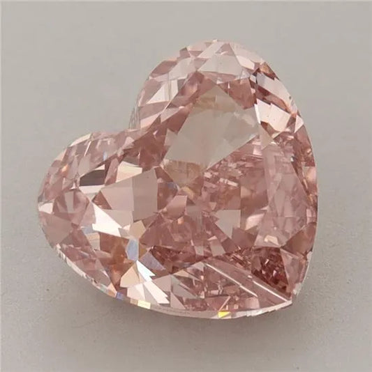 3.58ct Heart Lab Grown Diamond (Colour Fancy Vivid Pink, Clarity VS1, IGI Certified)