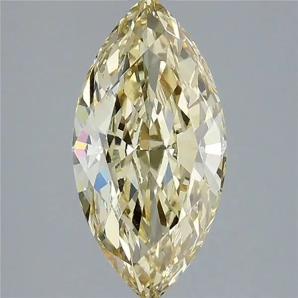 3.58ct Marquise Lab Grown Diamond (Colour Fancy Yellow, Clarity VS1, IGI Certified)