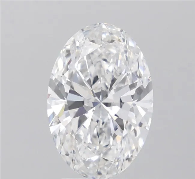 3.58ct Oval Lab Grown Diamond (Colour D, Clarity VS2, IGI Certified)