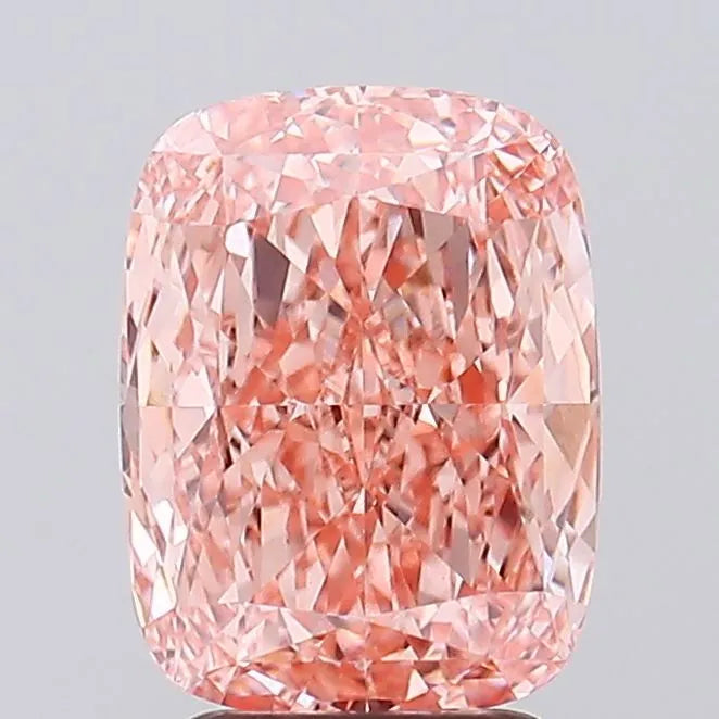 3.59ct Cushion modified Lab Grown Diamond (Colour Fancy Vivid Pink, Clarity VVS2, IGI Certified)