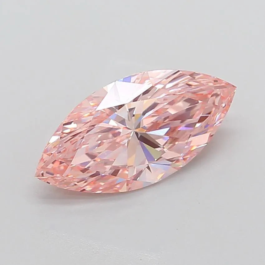 3.59ct Marquise Lab Grown Diamond (Colour Fancy Vivid Pink, Clarity VS1, IGI Certified)