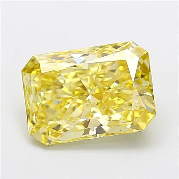 3.59ct Radiant Lab Grown Diamond (Colour Fancy Intense Yellow, Clarity VS1, IGI Certified)