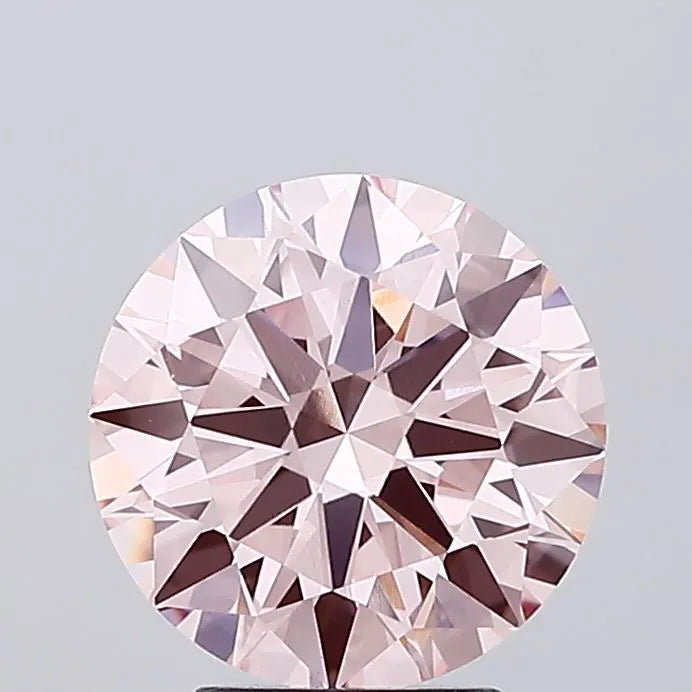 3.59ct Round Lab Grown Diamond (Colour Fancy Intense Pink, Clarity VVS2, Cut EX, IGI Certified)