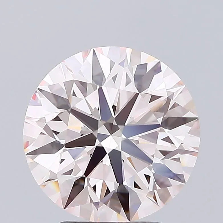 3.59ct Round Lab Grown Diamond (Colour Fancy Light Pink, Clarity VS2, Cut ID, IGI Certified)