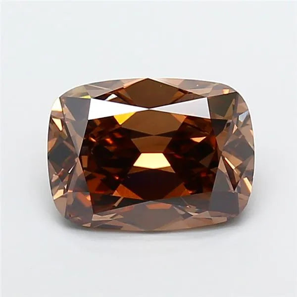 3.60ct Cushion brilliant Lab Grown Diamond (Colour Fancy Brown, Clarity VVS2, IGI Certified)