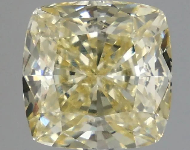 3.60ct Cushion modified Lab Grown Diamond (Colour Fancy Light Yellow, Clarity VVS2, IGI Certified)