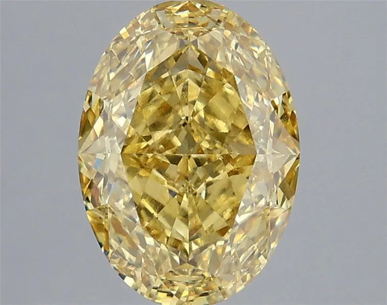 3.60ct Oval Lab Grown Diamond (Colour Fancy Intense Yellow, Clarity VS1, IGI Certified)