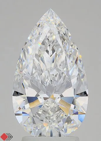 3.60ct Pear Lab Grown Diamond (Colour E, Clarity VS1, IGI Certified)