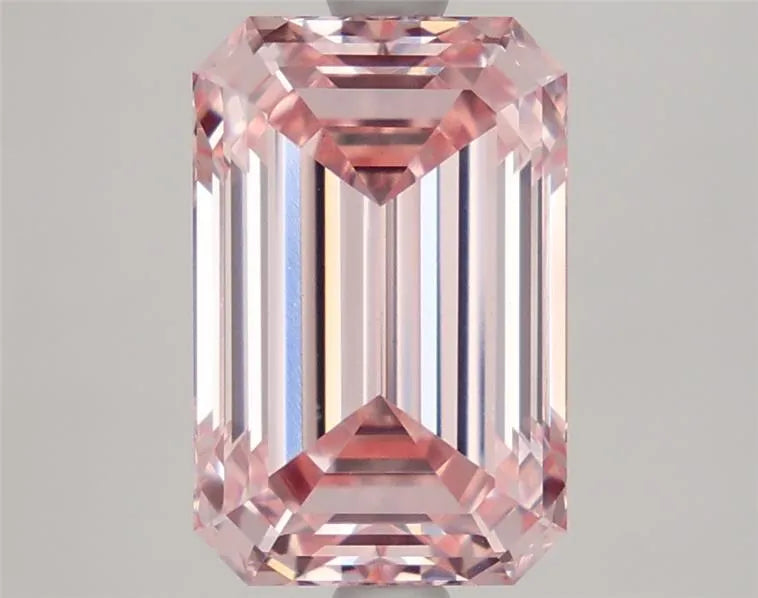 3.62ct Emerald Lab Grown Diamond (Colour Fancy Intense Pink, Clarity VVS2, IGI Certified)