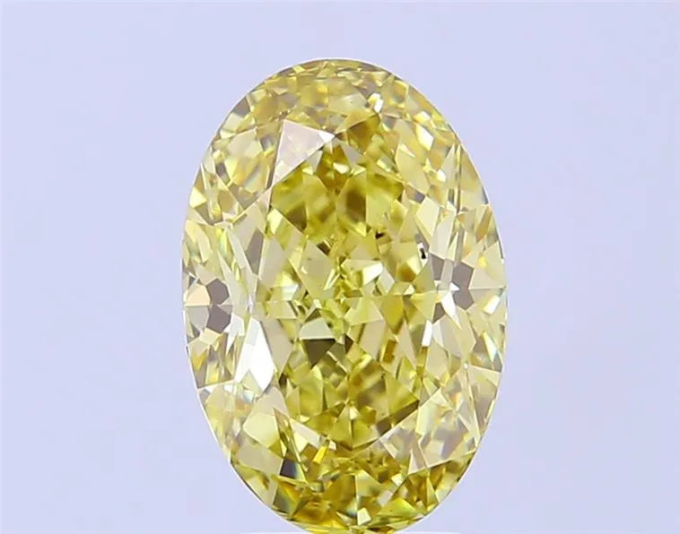 3.62ct Oval Lab Grown Diamond (Colour Fancy Intense Yellow, Clarity VS1, IGI Certified)