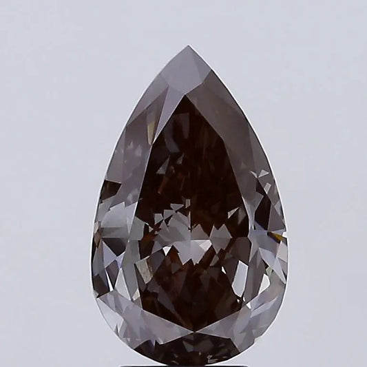 3.62ct Pear Lab Grown Diamond (Colour Fancy Gray, Clarity VVS2, IGI Certified)
