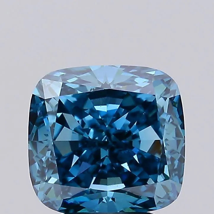 3.64ct Cushion modified Lab Grown Diamond (Colour Fancy Vivid Blue, Clarity VVS2, IGI Certified)