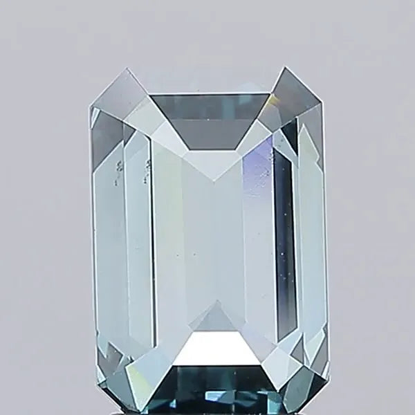3.64ct Emerald Lab Grown Diamond (Colour Fancy Vivid Blue, Clarity VS2, IGI Certified)