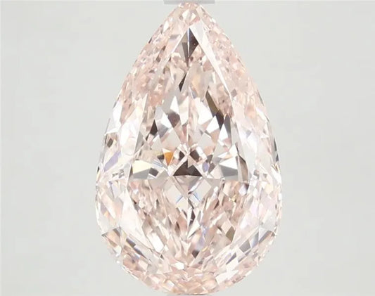 3.64ct Pear Lab Grown Diamond (Colour Fancy Intense Pink, Clarity VVS2, IGI Certified)