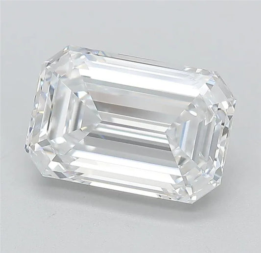 3.66ct Emerald Lab Grown Diamond (Colour D, Clarity IF, Cut EX, IGI Certified)