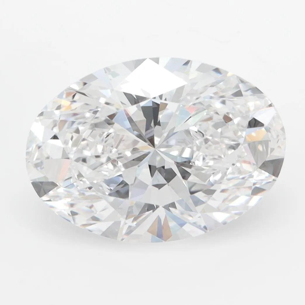 3.66ct Oval Lab Grown Diamond (Colour D, Clarity VVS1, IGI Certified)