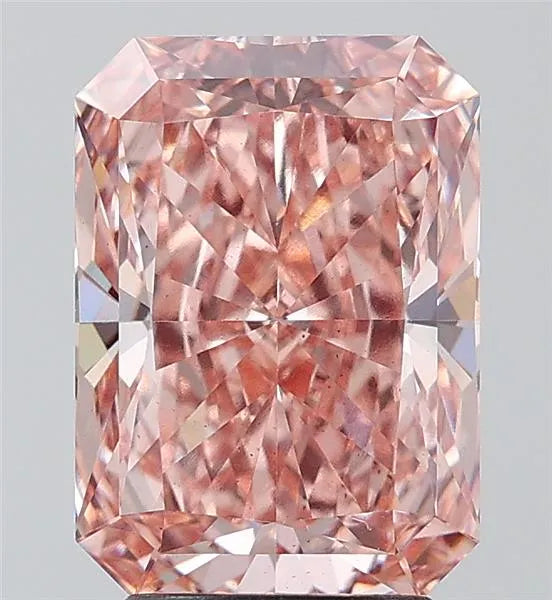 3.66ct Radiant Lab Grown Diamond (Colour Fancy Intense Brownish Pink, Clarity VS2, IGI Certified)