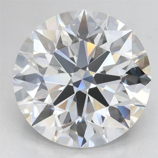 3.66ct Round Lab Grown Diamond (Colour D, Clarity IF, Cut ID, IGI Certified)