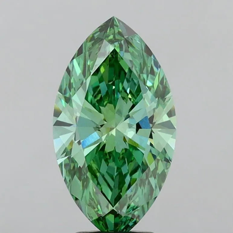 3.67ct Marquise Lab Grown Diamond (Colour Fancy Vivid Green, Clarity VS1, IGI Certified)