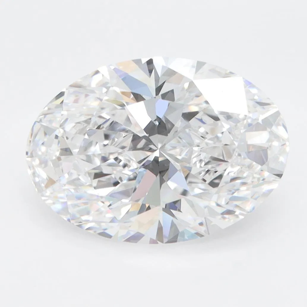 3.67ct Oval Lab Grown Diamond (Colour D, Clarity VVS1, IGI Certified)