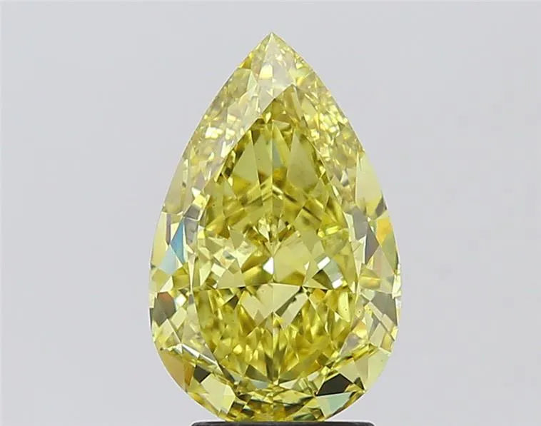 3.67ct Pear Lab Grown Diamond (Colour Fancy Intense Yellow, Clarity VS1, IGI Certified)