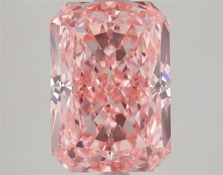 3.68ct Radiant Lab Grown Diamond (Colour Fancy Vivid Pink, Clarity VVS1, IGI Certified)