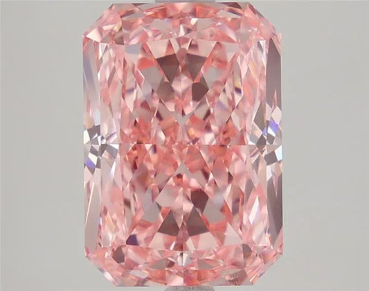 3.68ct Radiant Lab Grown Diamond (Colour Fancy Vivid Pink, Clarity VVS1, IGI Certified)