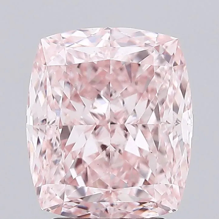 3.70ct Cushion modified Lab Grown Diamond (Colour Fancy Intense Pink, Clarity VVS2, IGI Certified)