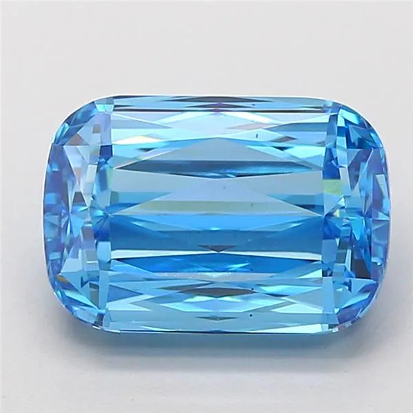 3.70ct Cushion modified Lab Grown Diamond (Colour Fancy Vivid Blue, Clarity VS1, IGI Certified)