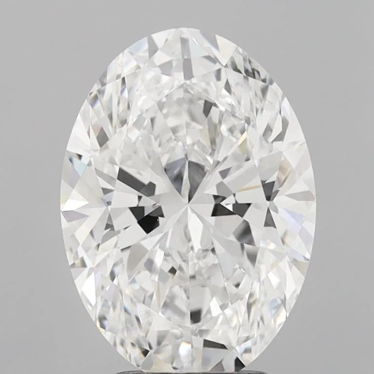 3.70ct Oval Lab Grown Diamond (Colour D, Clarity VVS1, IGI Certified)